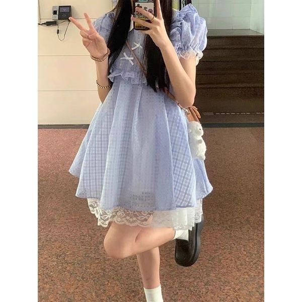 ALICE DRESS Đầm xoè babydoll tay phồng ulzzang SAM SAM BOUTIQUE