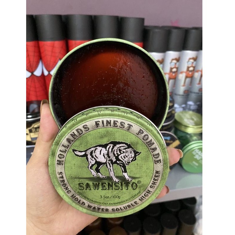 COMBO GÔM Sáp Tạo Kiểu Tóc Nam Pomade Sawensito Xanh Green (tặng lược )