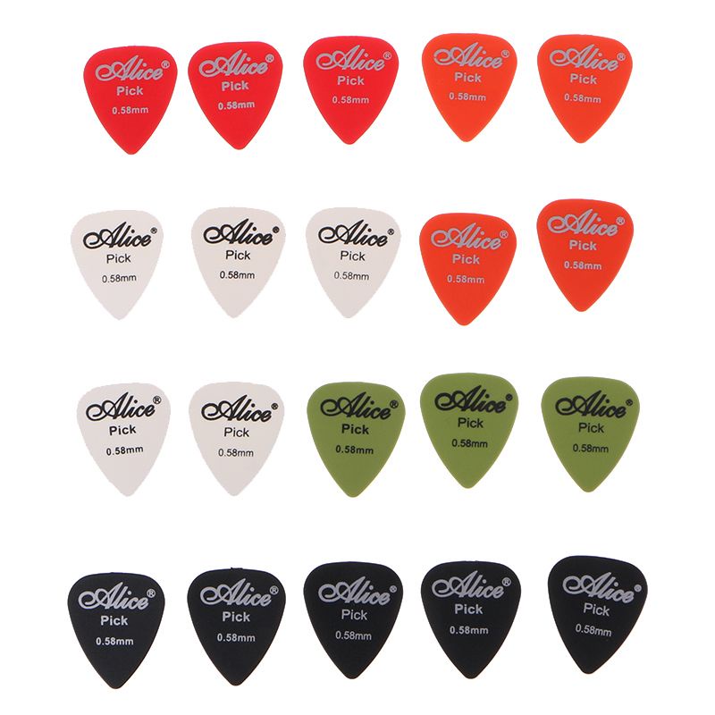 Set 20 Miếng Gảy Đàn Guitar 0 58mm Bằng Nylon Mịn Bền