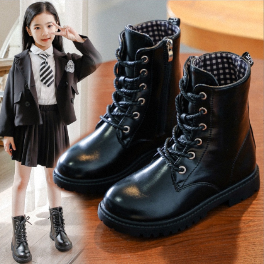 Giày Boot cao cổ cho bé gái từ 3-14 tuổi phong cách hàn quốc - BG238