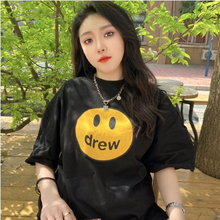 Áo thun nam nữ Unisex tay lỡ, form rộng Freesize, chất cotton, thoáng mát, thấm hút, hình mặt cười | BigBuy360 - bigbuy360.vn