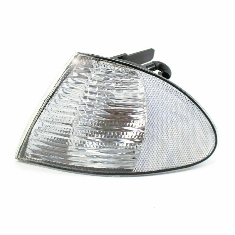 Cặp đèn đánh dấu góc tín hiệu công viên Đèn ống kính cho BMW 3 Dòng E46 1999-2001 Sedan Wagon 63136902765 63136902766