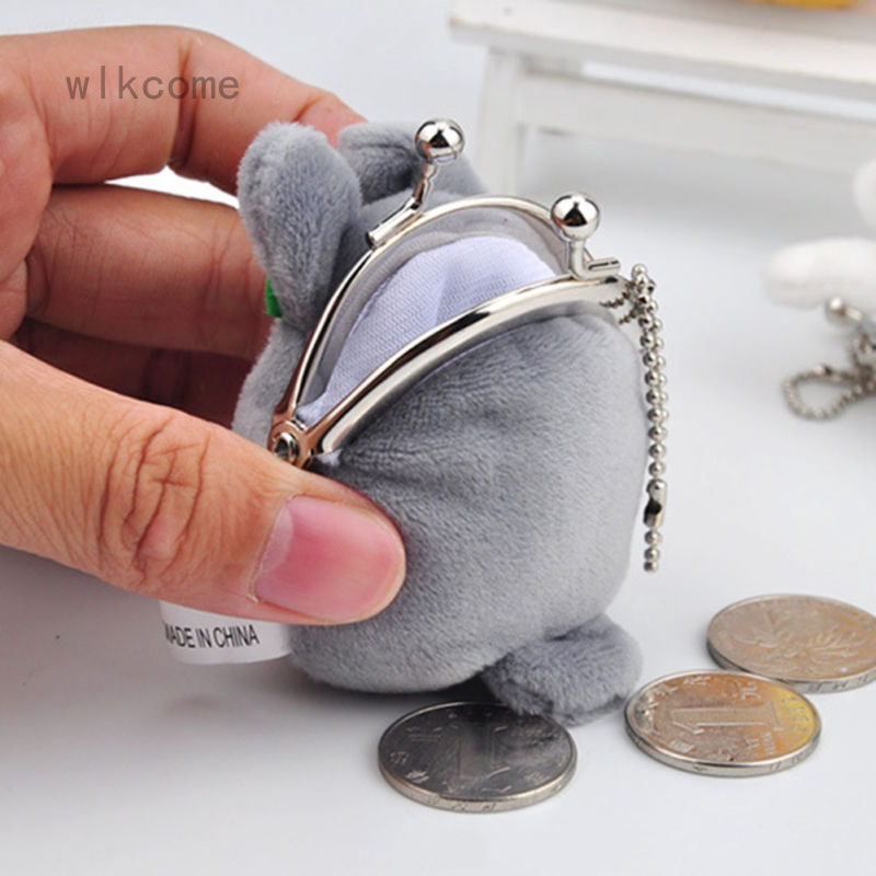 Móc chìa khóa mặt hình ví Totoro nhồi bông đáng yêu
