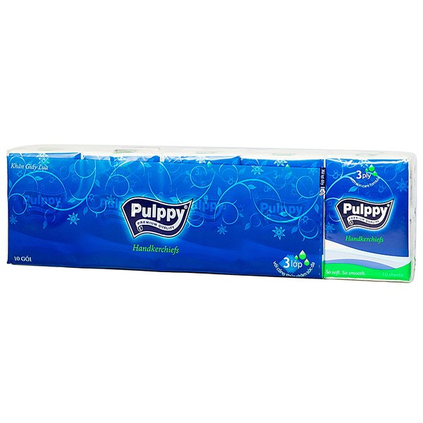 Khăn Giấy Lụa Bỏ Túi Pulppy 3 lớp
