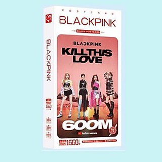 Hộp postcard Blackpink có kèm lomo và sticker