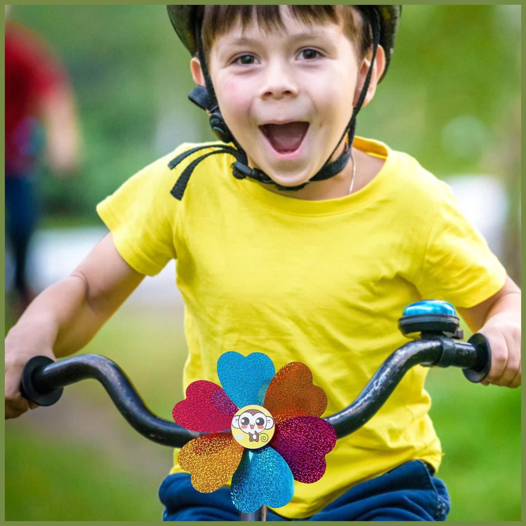 Chong Chóng Trang Trí Tay Cầm Xe Đạp Ba Bánh Gắn Ghi Đông Xe Đạp Trẻ Em