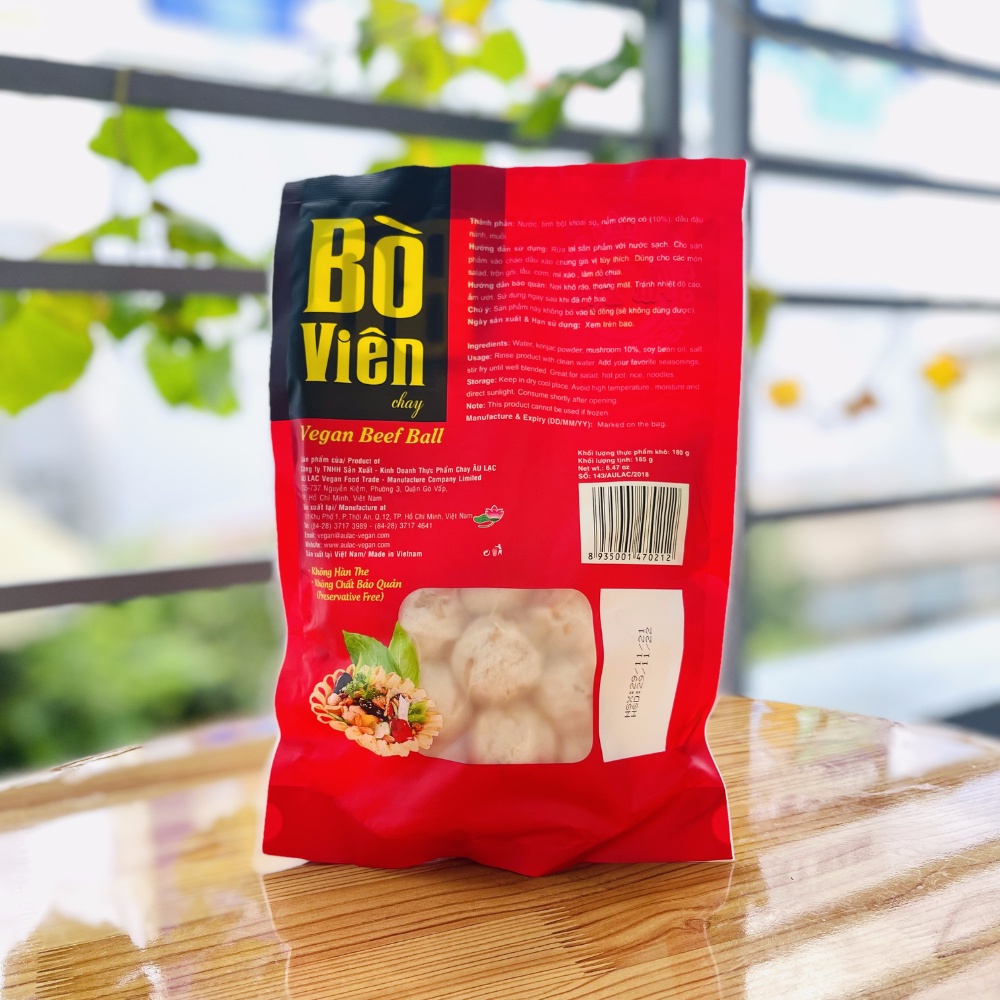Bò viên chay Âu Lạc 180g - Thực phẩm chay Âu Lạc, Đồ Chay
