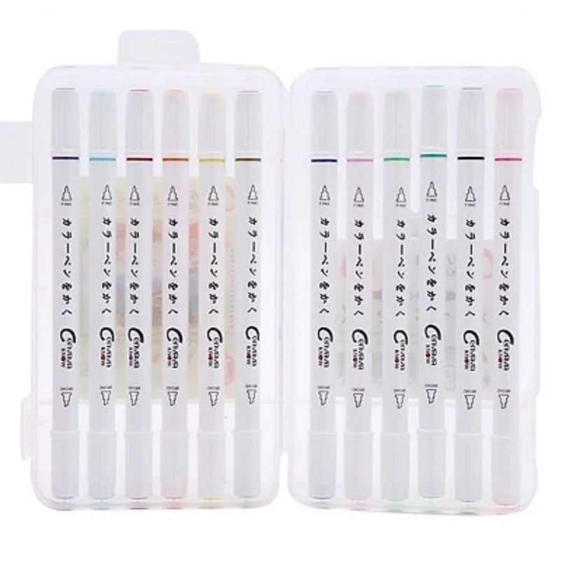 Bút lông màu hai đầu marker Cenvava - Mini 0901