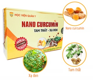 Nano curcumin tam thất xạ đen