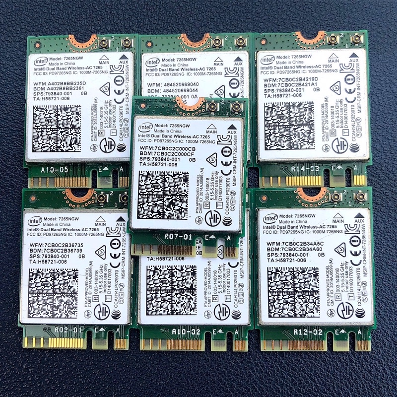 Card wifi m2 intel 8260, intel 7265