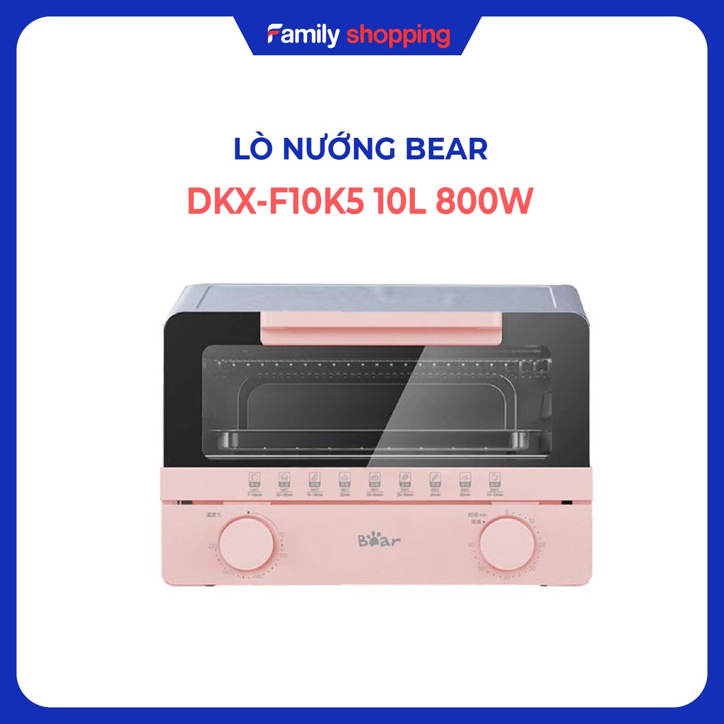 Lò Nướng Bear DKX-F10K5 10L 800W - Hàng Chính Hãng