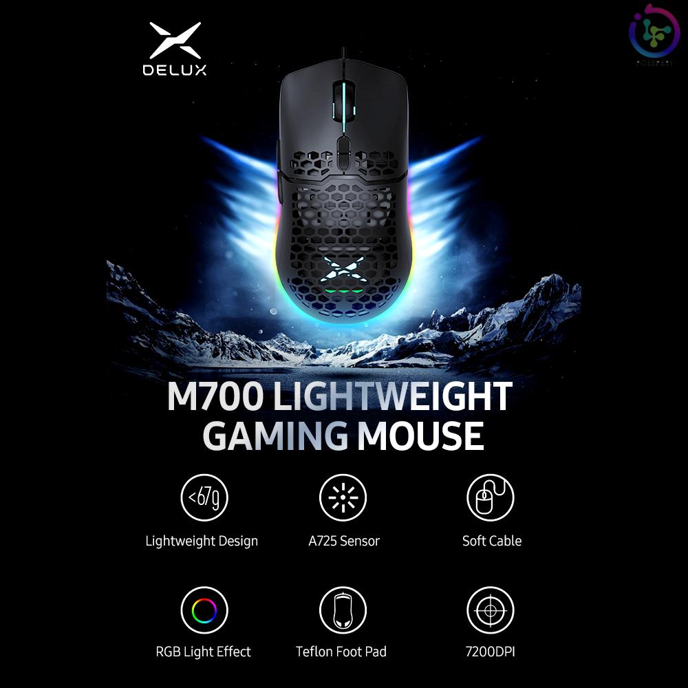 Chuột Máy Tính Có Dây Delux M700 725 7200dpi Rgb