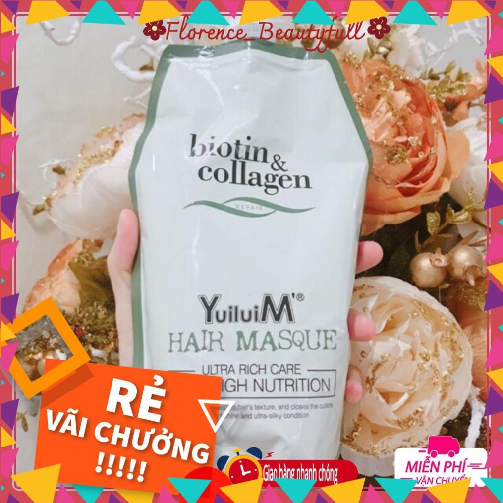 Hấp Ủ Tóc Biotin collagen siêu mềm mượt Gói 500ml