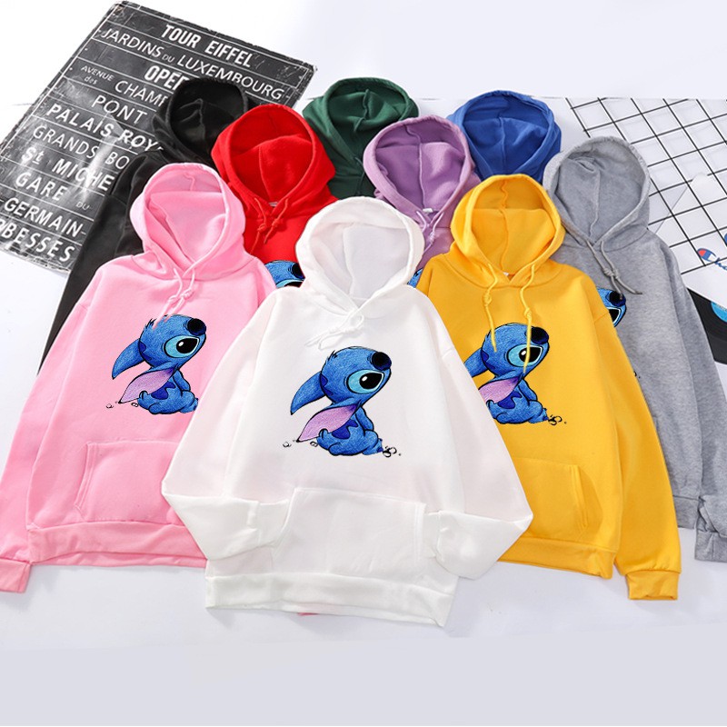 FLASH⚡SALE 9h-12h Áo Hoodie Cute Thú Stitch Unisex Nỉ Bông Êm Ái Họa Tiết Dễ Thương - MSP T38