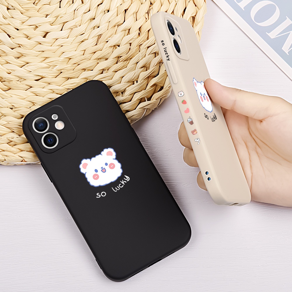 Ốp Điện Thoại Hình Gấu Trắng Đen Cho Xiaomi 9A 4X Redmi Note 5 7 8 10 9 Pro K20 Pro K30i POCO X2 Xiaomi 9T/9T Pro Redmi 6 7 9 4A 5A 6A 8A Pro