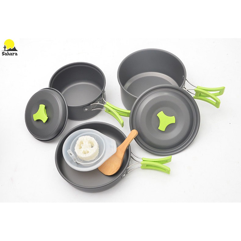 Bộ nồi dã ngoại cắm trại DS-300 dành cho 2-3 người