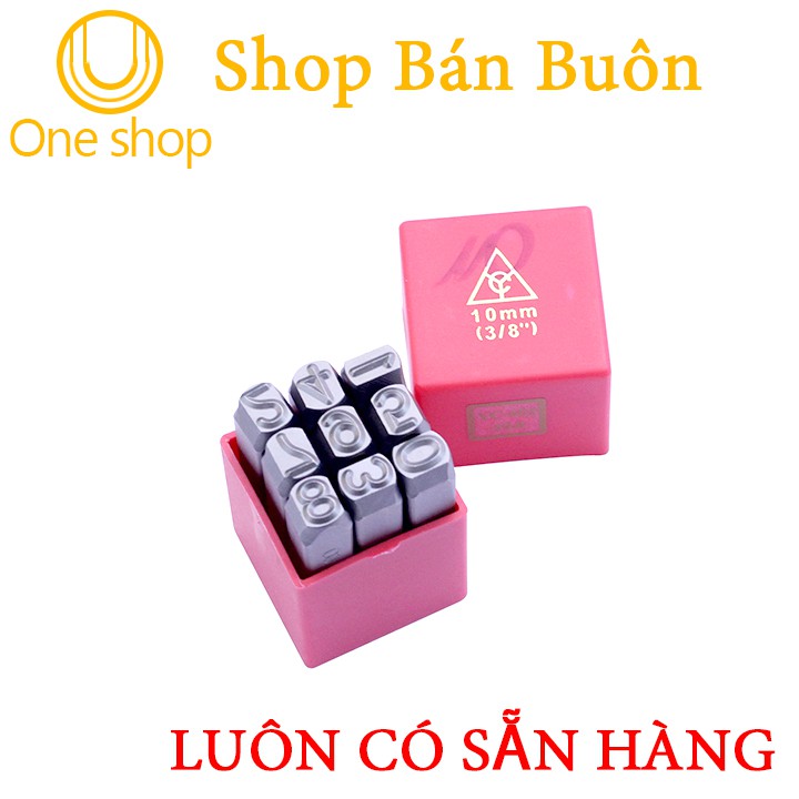 Bộ Đột, Khắc Số Kim Loại 10mm YC-602 (Thép Tôi Luyện Siêu Cứng)