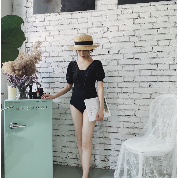 Bộ Đồ Bơi Màu Đen Phong Cách Hàn Quốc Cho Nữ | BigBuy360 - bigbuy360.vn