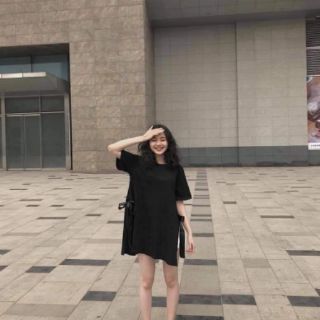 Áo thun xẻ nơ buộc 2 bên hông