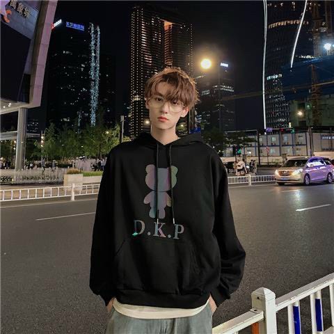 Áo Hoodie Nỉ Nam Nữ From Rộng Unisex In Dạ Quang Phát Sáng Chú Gấu Cực Hot Chất Nỉ Ngoại Dày Dặn (DKP)