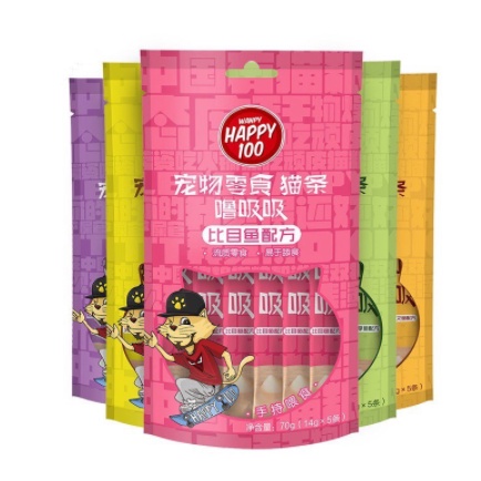 Súp Thưởng Cho Mèo Wanpy Happy100 gói 5 thanh 14gr chính hãng