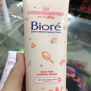 sữa rửa mặt biore mẫu mới 120g
