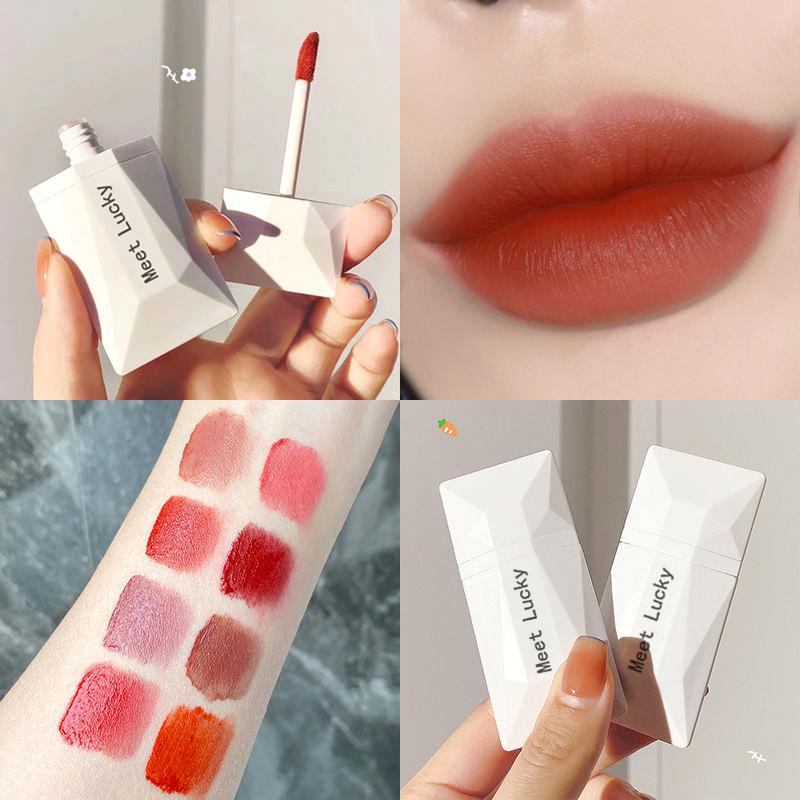 [Hàng mới về] Son kem lì mịn như nhung thiết kế vỏ hình tấm danh thiếp