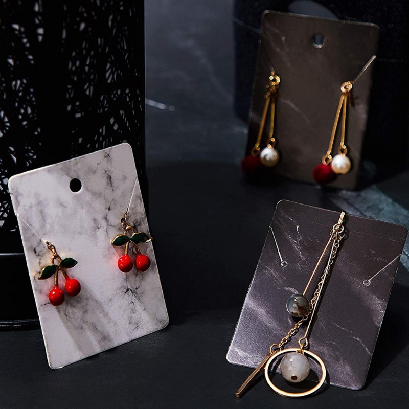 Set 800 Thẻ Trưng Bày Vòng cổ / Bông Tai Bằng Đá Cẩm Thạch Thân Thiện Với Môi Trường 8