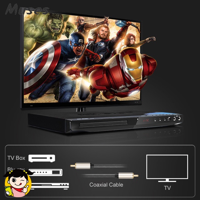 Dây cáp đồng trục Hifi 5.1 Spdif Rca