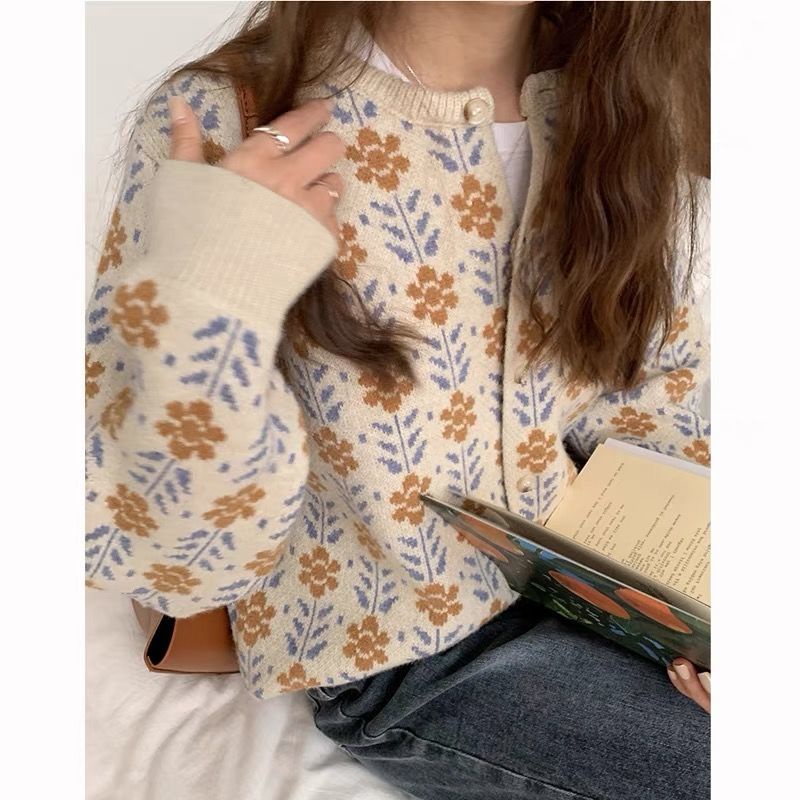 [Spot] Korean version of the jacket needle knitting spring and autumn, fashionable women's personality