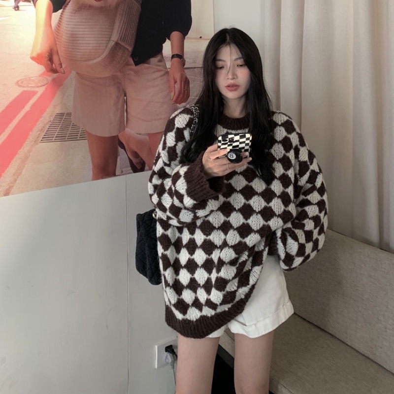 {ORDER} Áo len cổ lọ kẻ sọc đen 2021 phong cách Hàn Quốc áo khoác dệt kim mềm kiểu dáng Hàn Quốc