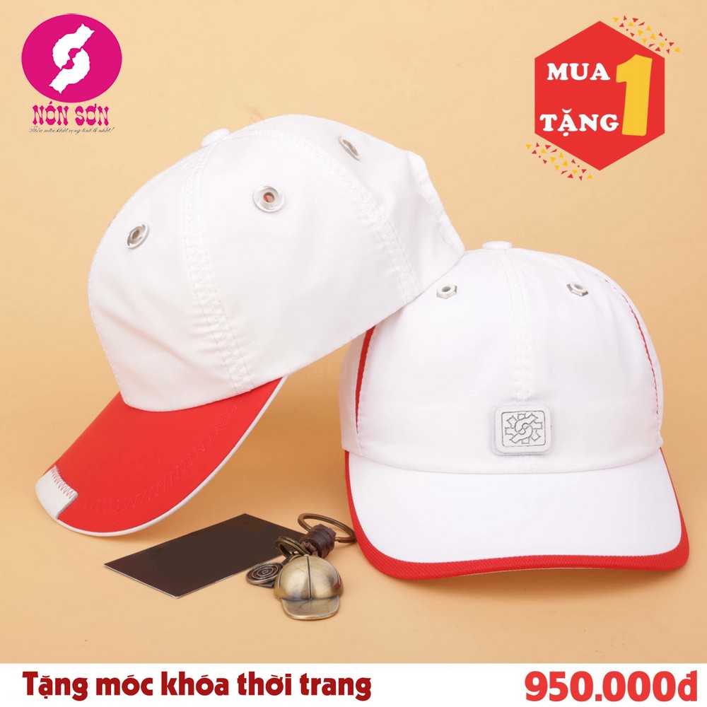 Nón Sơn mua 1 mũ tặng 1 mũ ngang giá và 1 móc khóa đồng thời trang