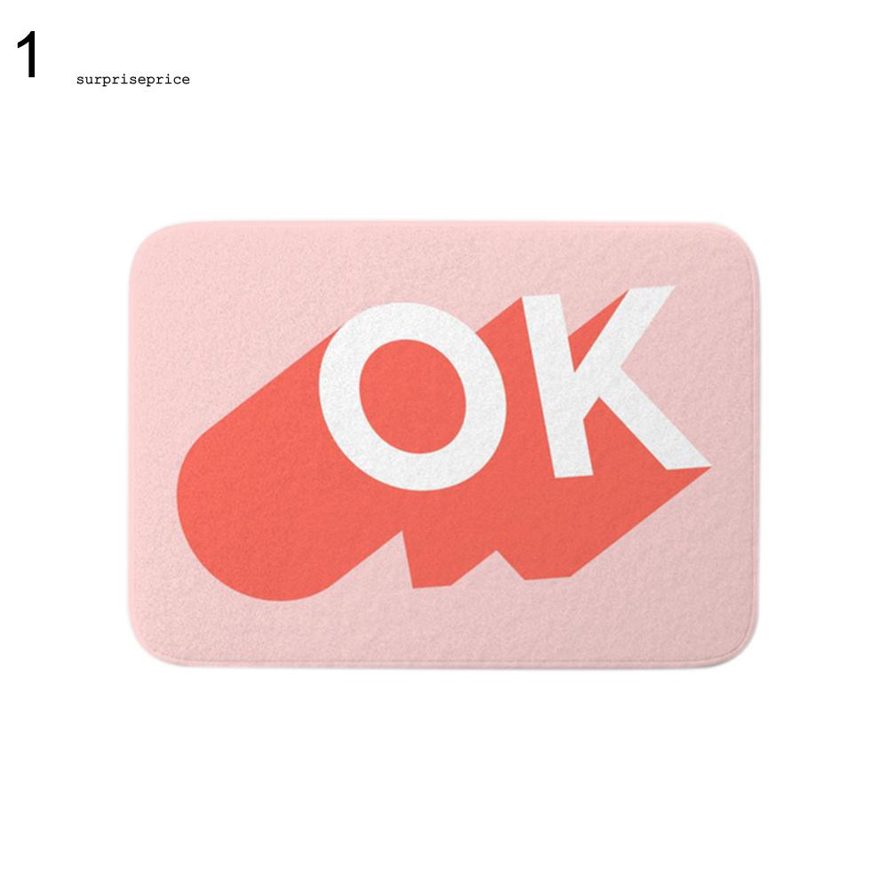 Thảm chùi chân chống trượt họa tiết đá cẩm thạch 40x60cm