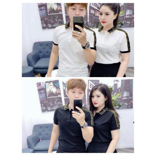 ÁO THUN CẶP CỔ TRỤ THUN COTTON