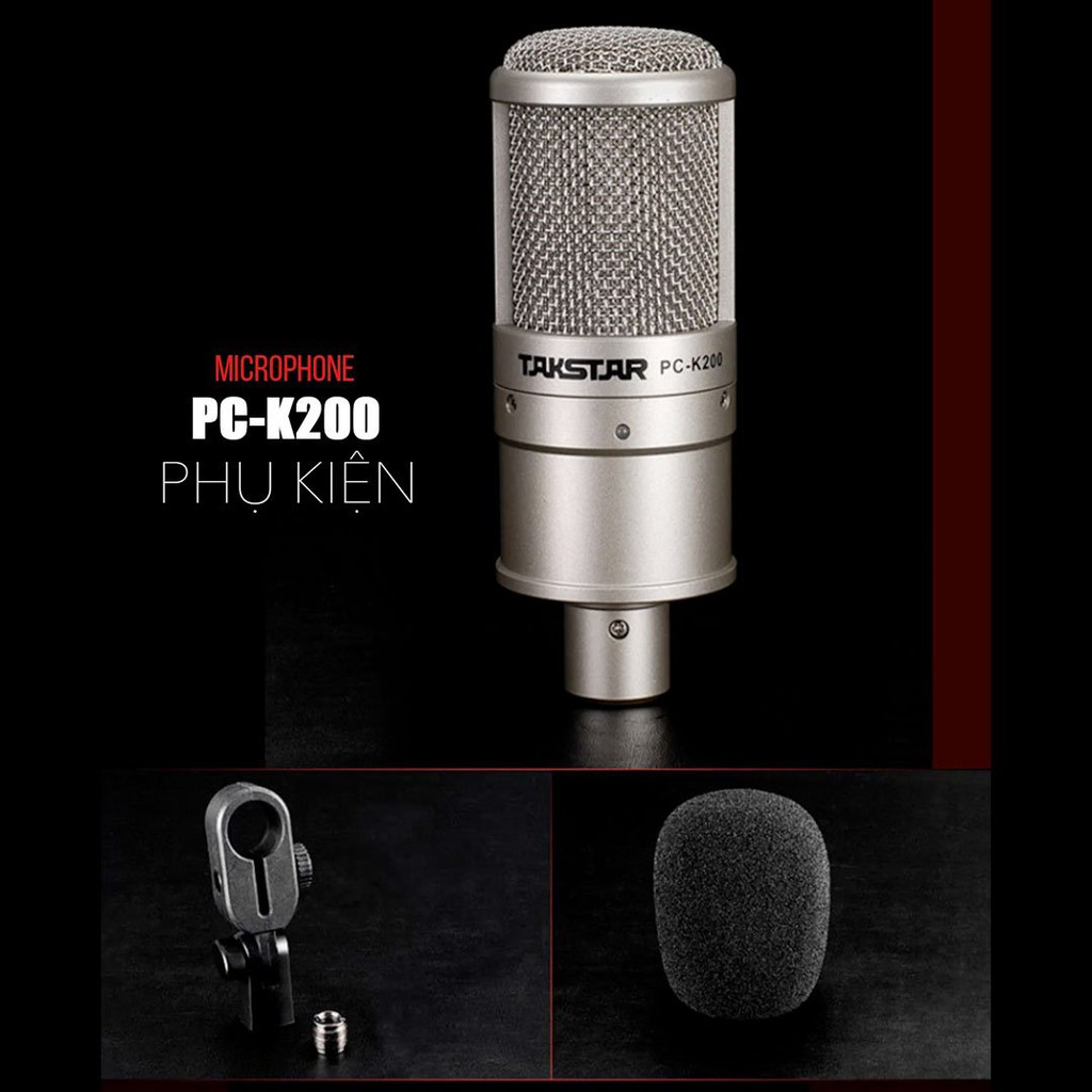 【Chính hãng】 COMBO Bộ livestream Icon Upod Pro Micro  Takstar PC-K200 - BẢO HÀNH  1 đổi 1 trong 12 tháng