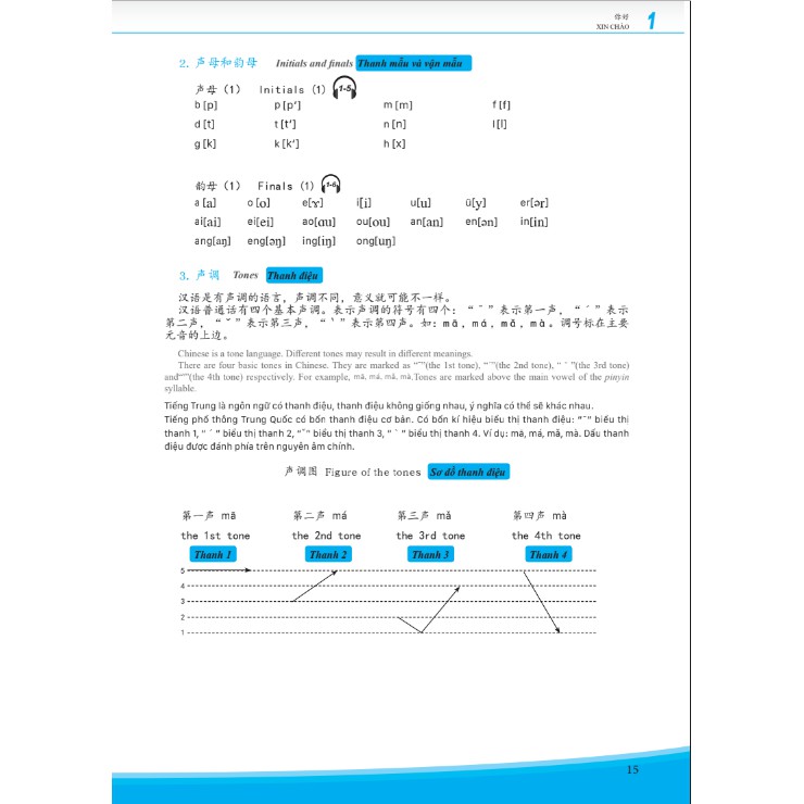 Sách_Học kèm app miễn phí_Giáo trình Phát triển Hán ngữ Tổng hợp Sơ cấp 1