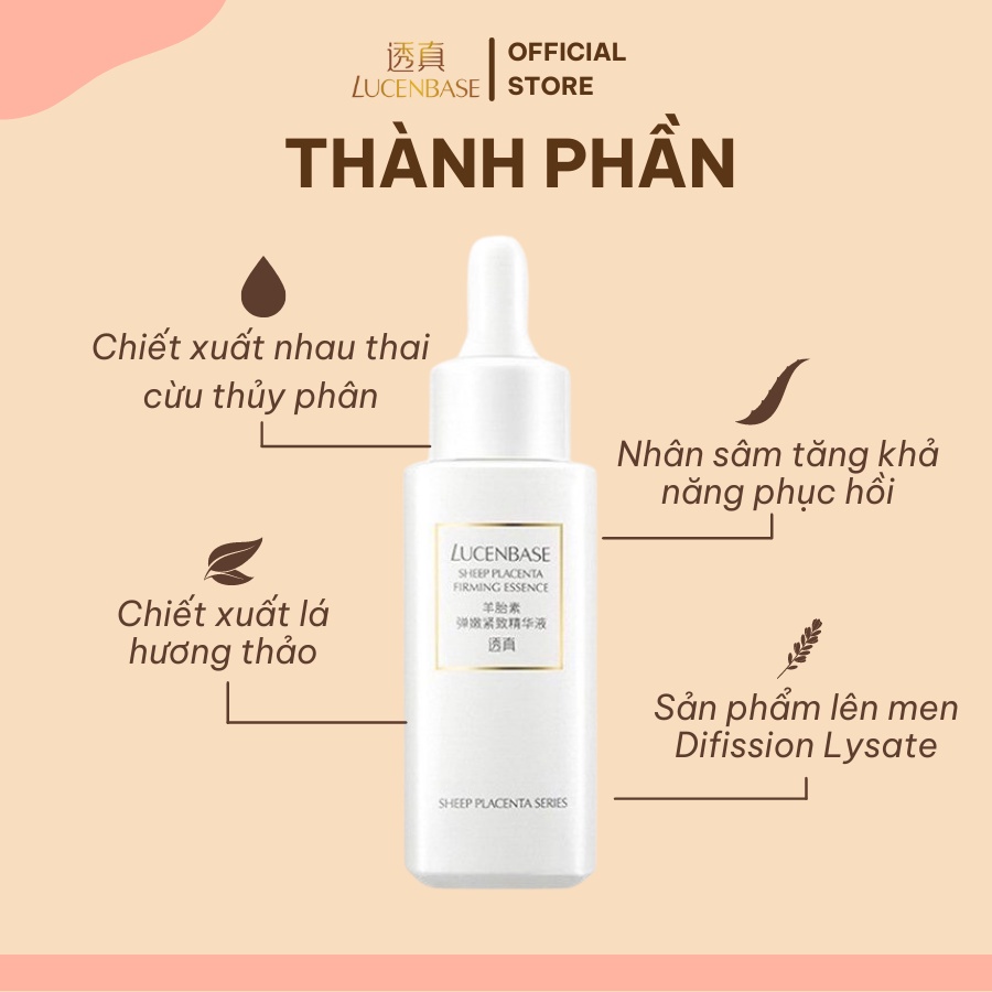 Serum nhau thai cừu dưỡng ẩm chống lão hóa Lucenbase 30ml