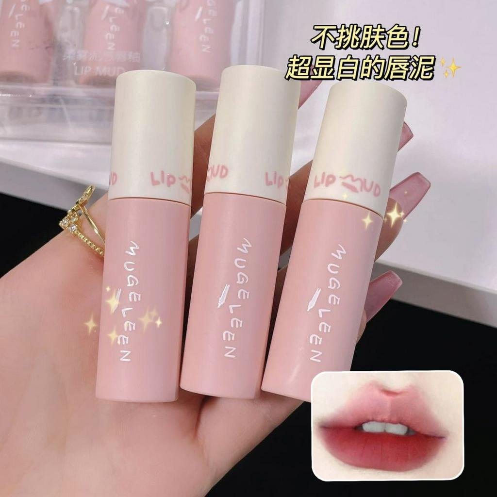 Set Son Lì Muge Leen Kết Cấu Bùn Làm Trắng Da