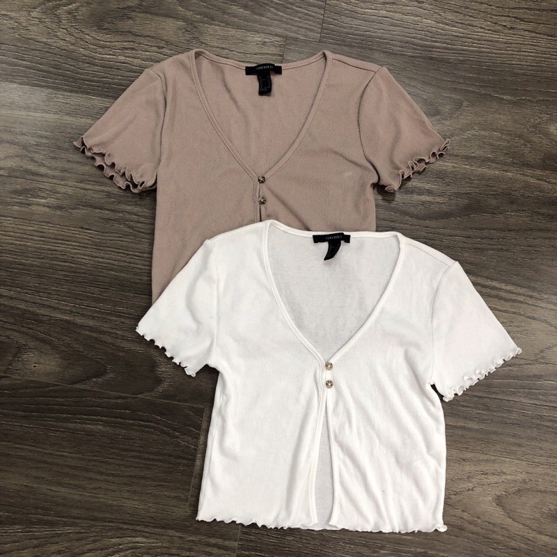 Áo croptop F-21 xuất xịn