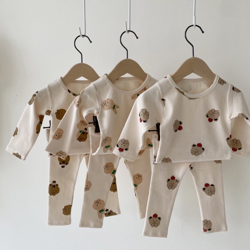 Bộ đồ ngủ tay dài mềm mại thoải mái dành cho bé 0-3 tuổi