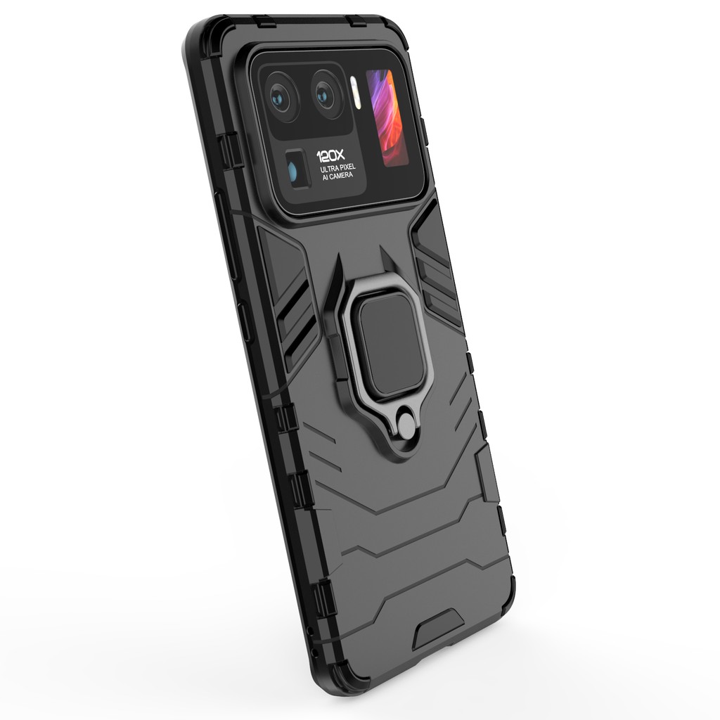 Ốp lưng Xiaomi Mi 11 Ultra Iron Man Iring chống sốc giá đỡ xem phim cao cấp