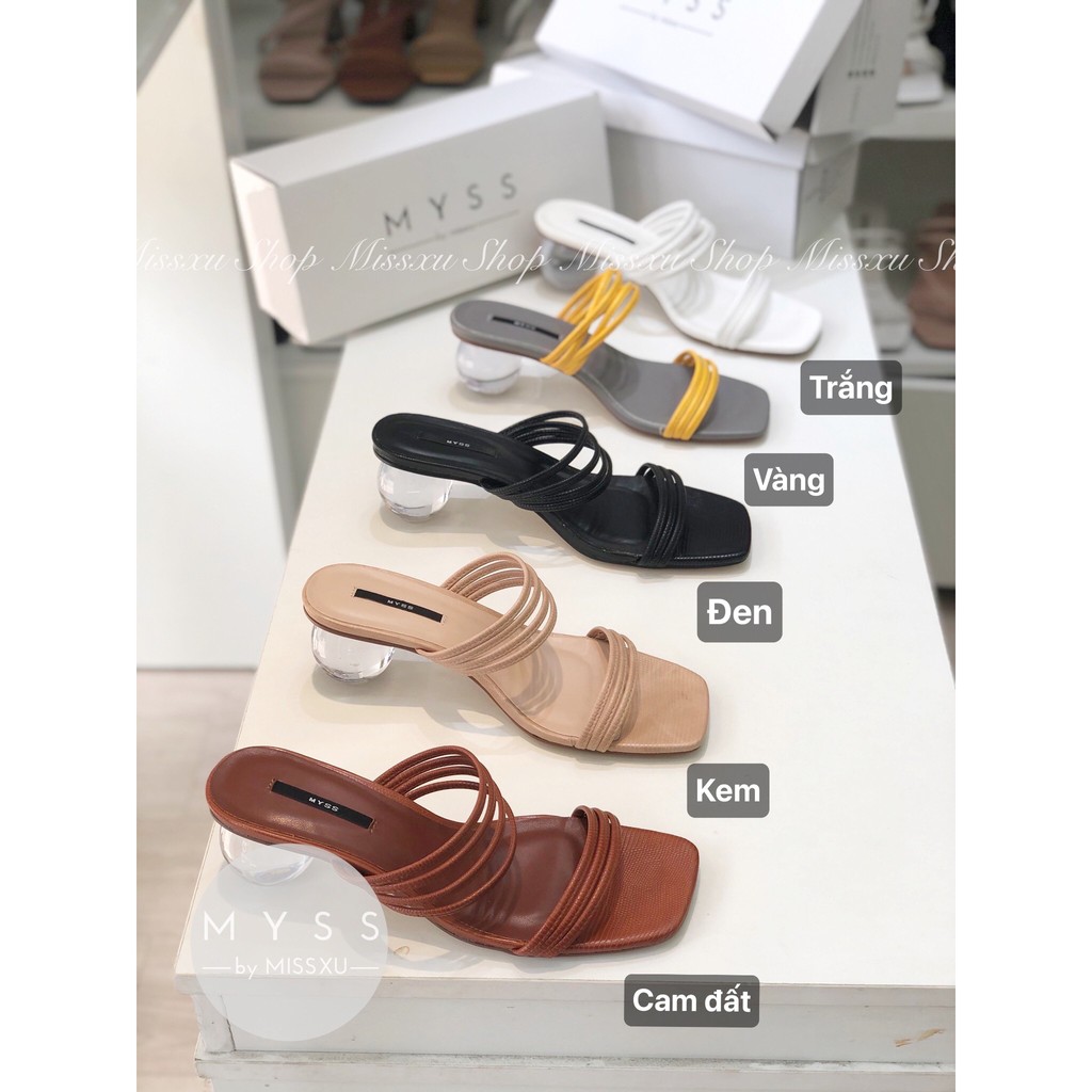 Giày sục nữ 3 dây nhuyễn gót tròn trong 4cm thời trang MYSS - SU87
