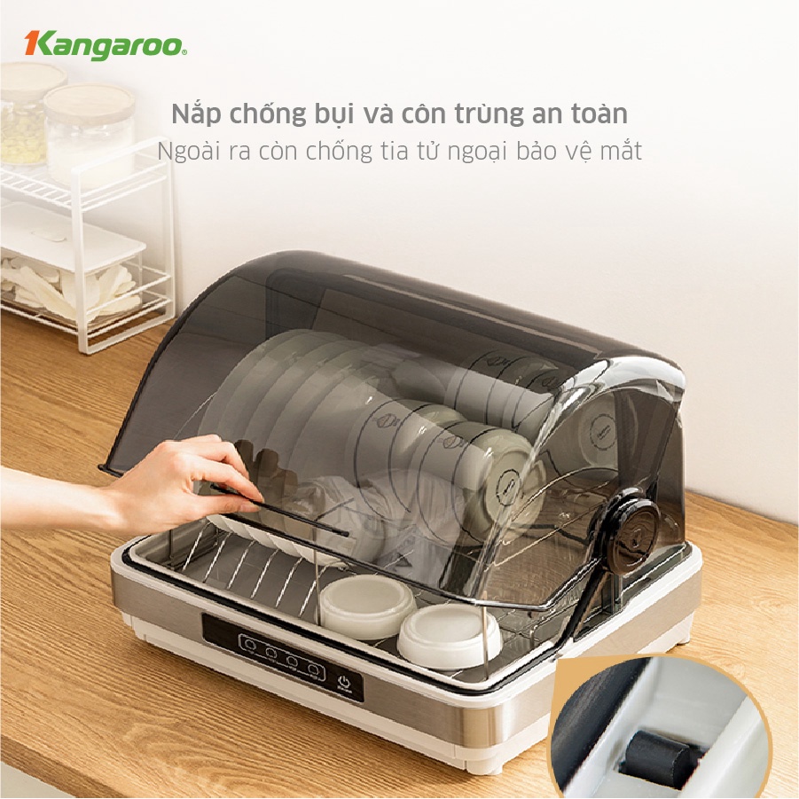 Máy sấy bát tiệt trùng có tia UV Kangaroo KG45DUV dung tích 45L
