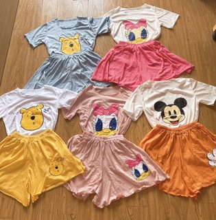 [HINH + VIDEO THAT] Bộ cotton mặc nhà siêu xinh