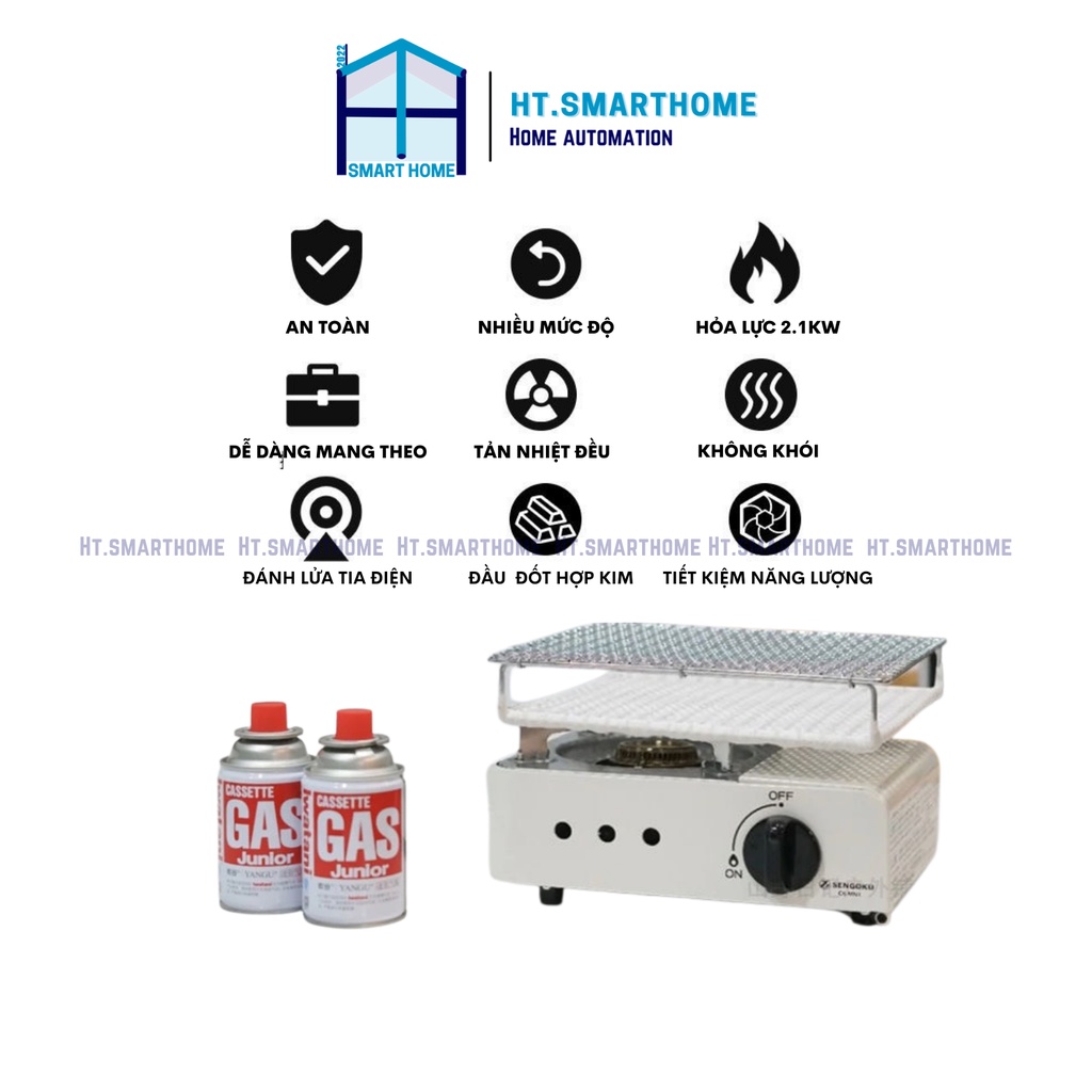 Bếp ga mini dã ngoại ngoài trời Sengoku - Nhỏ gọn, tiện lợi mang đi picnic, giã ngoại