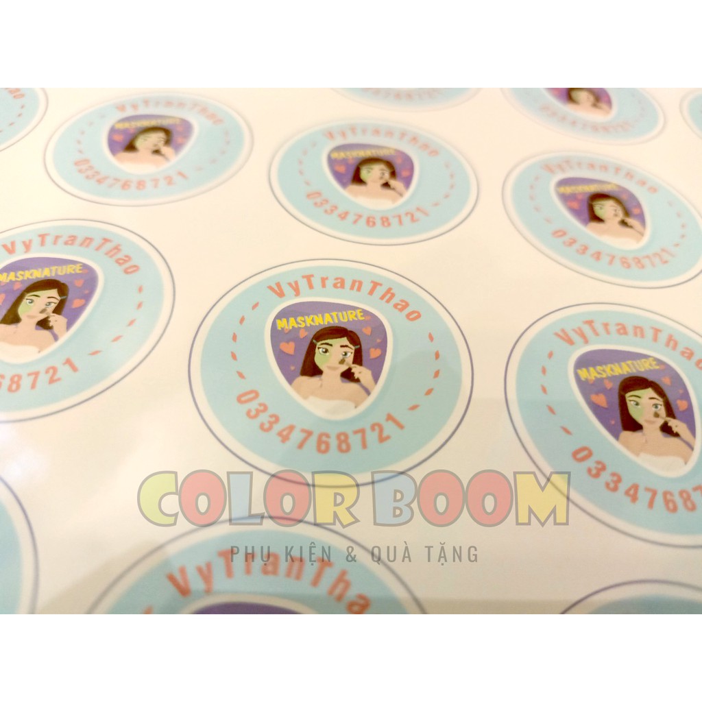 In Tem Nhãn Theo Yêu Cầu Cắt Bế Sẵn