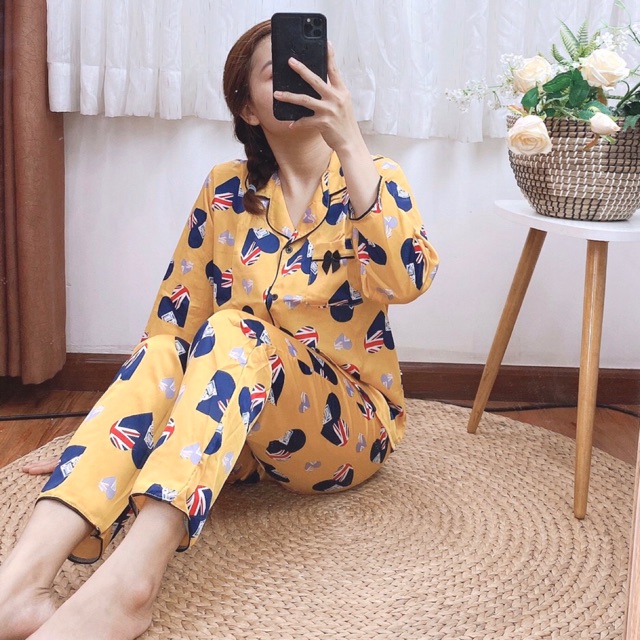 ( Freesize Satin ) Đồ Bộ Pijama Satin Nơ TDQD ( P1 )