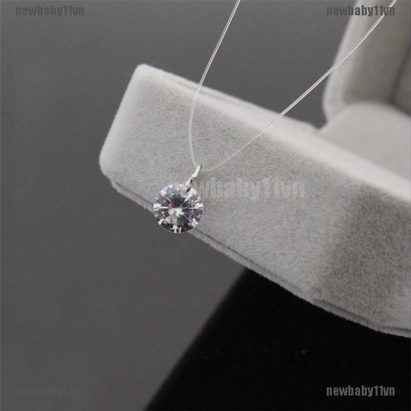 Vòng cổ Mặt Đá Zircon Trong Suốt Thời Trang Cho Nữ