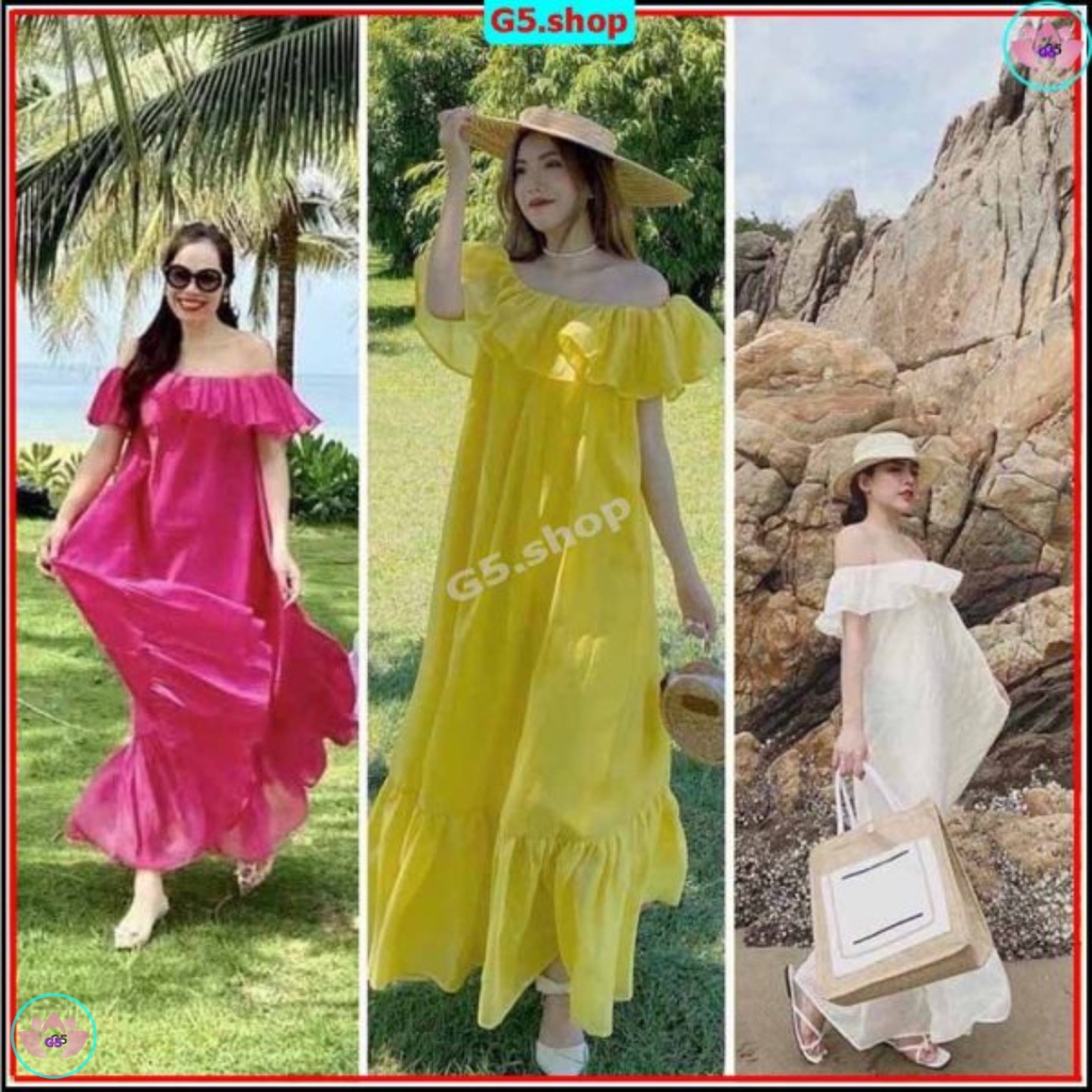 Maxi voan tơ 2 lớp Full màu cực xinh, Đầm Váy Nữ Đẹp Mới Hót