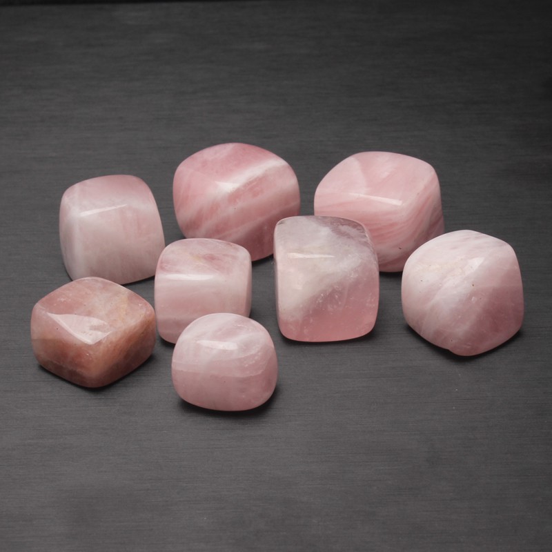 Viên đá thanh tẩy Rose quartz C16 vuông phong thủy chơi tarot | BigBuy360 - bigbuy360.vn